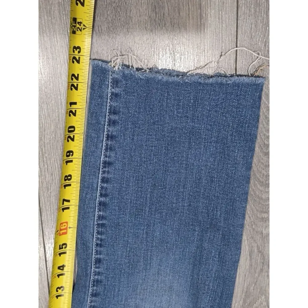 L’Agence Women’s Sada Mid Rise Cropped Jeans Distressed Size 26 A003428 - Picture 2 of 10